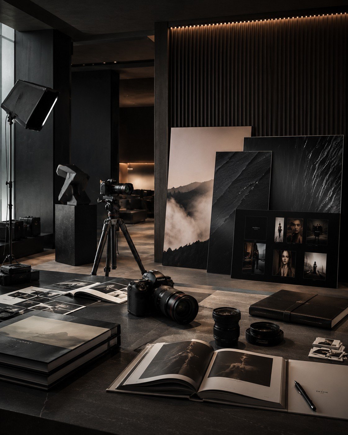 Estudio preparado para dirigir fotografía y vídeo corporativos