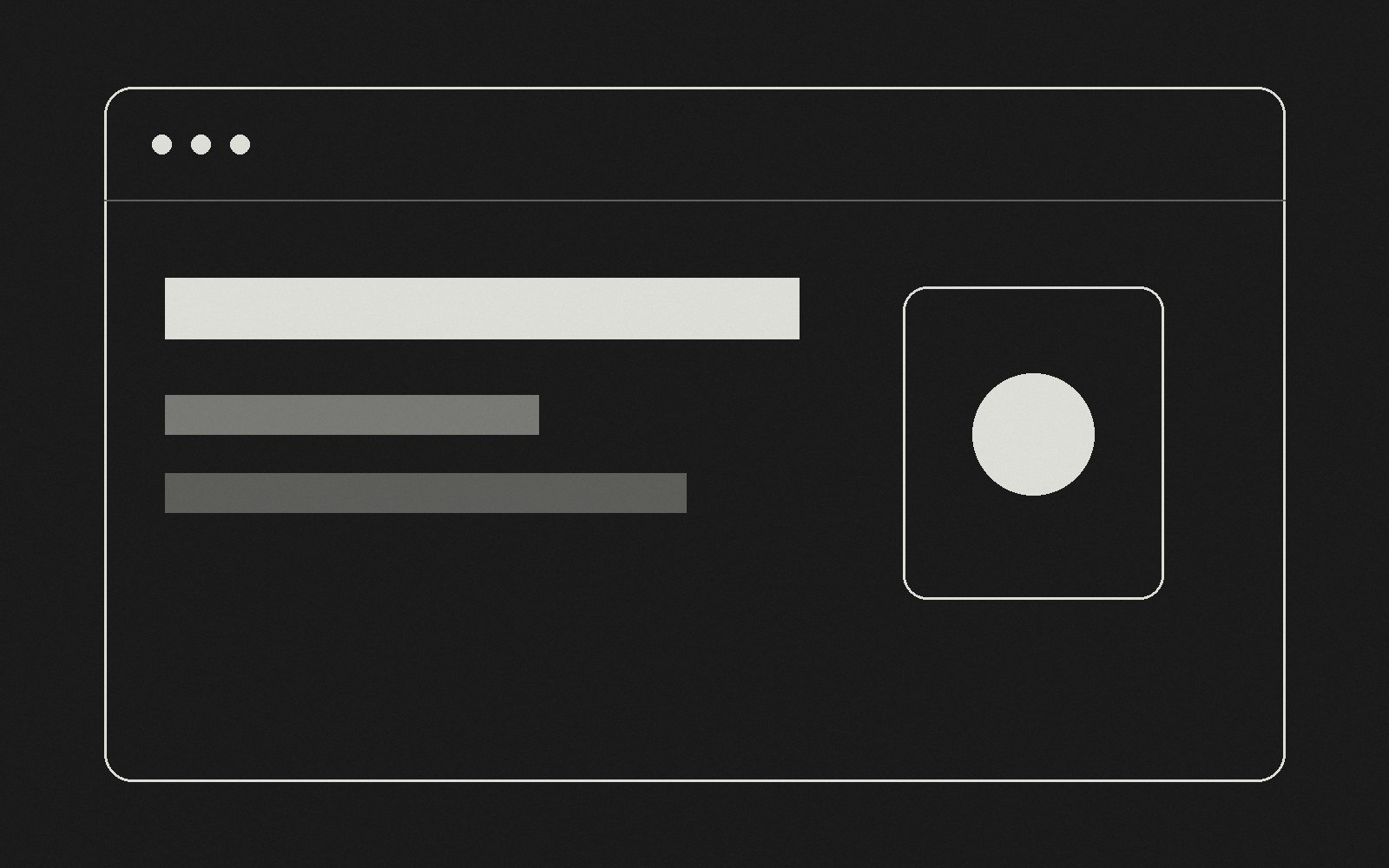 Interfaz digital minimalista